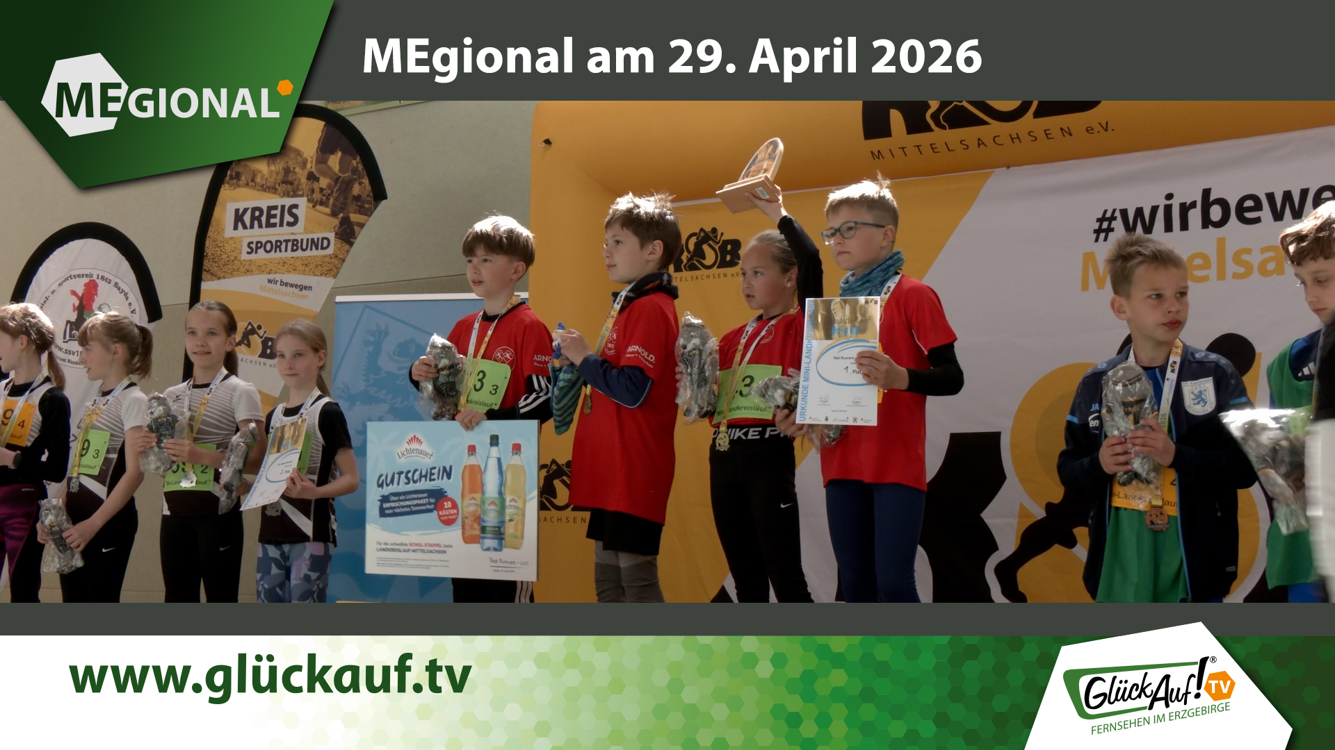 MEgional am 29. April mit dem Thema: Landkreislauf in Sayda