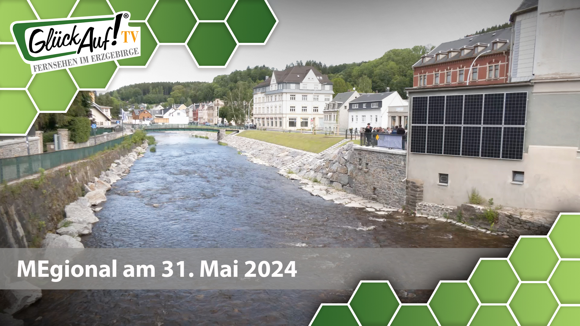 MEgional am 31. Mai 2024 mit den abgeschlossenen Bauarbeiten der Hochwasserschutzlinie in Olbernhau 