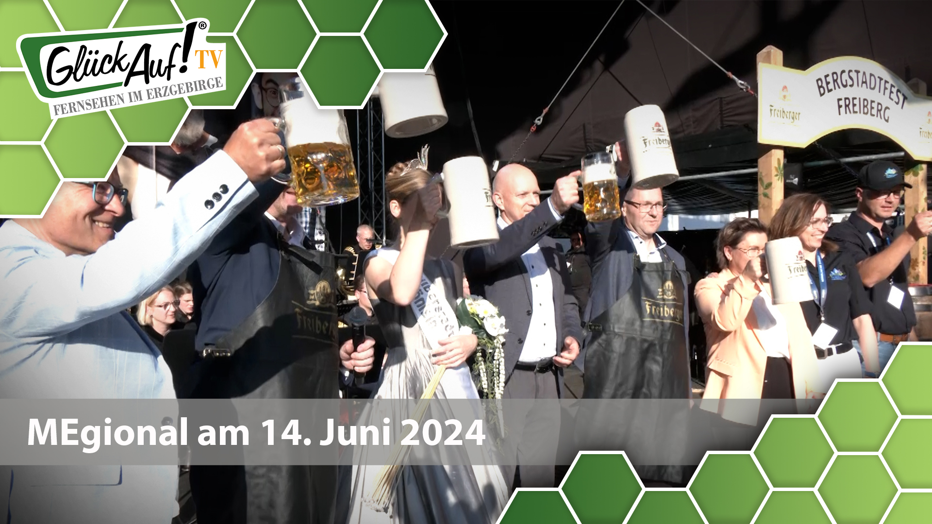 MEgional am 14. Juni 2024 mit der Eröffnung des Bergstadtfestes in Freiberg