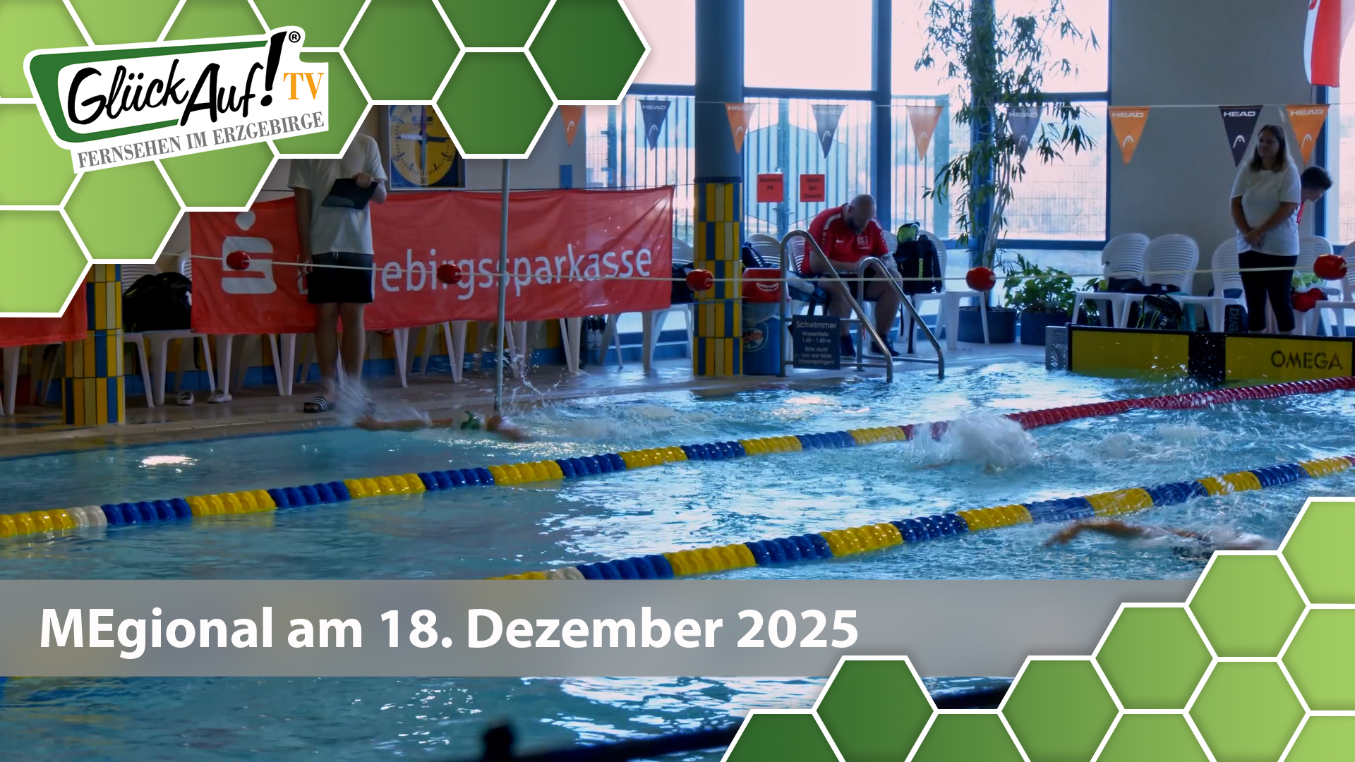 MEgional am 18. Dezember mit dem Thema: Schwimmcup im Aqua Marien