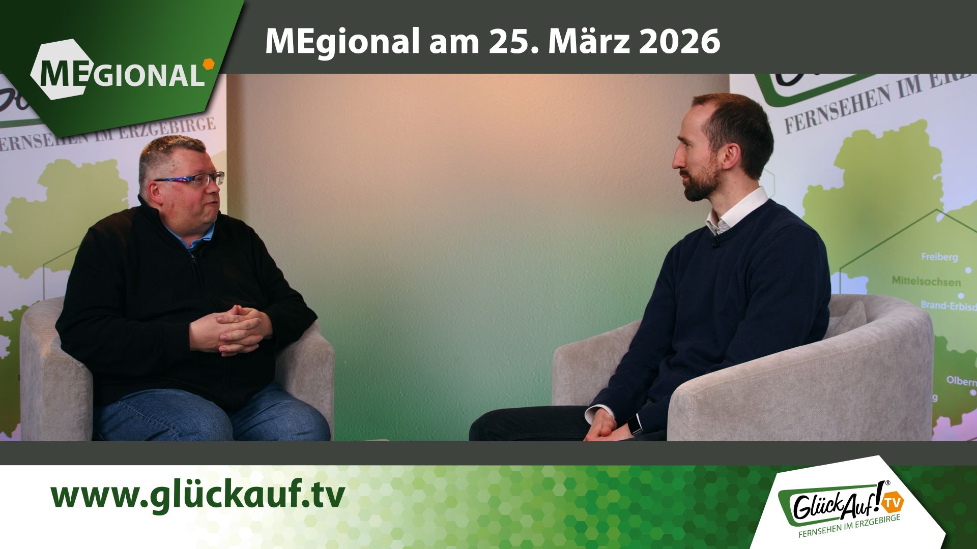 MEgional am 25. März mit dem Thema: Studiointerview mit Pfarrer Friedemann Liebscher
