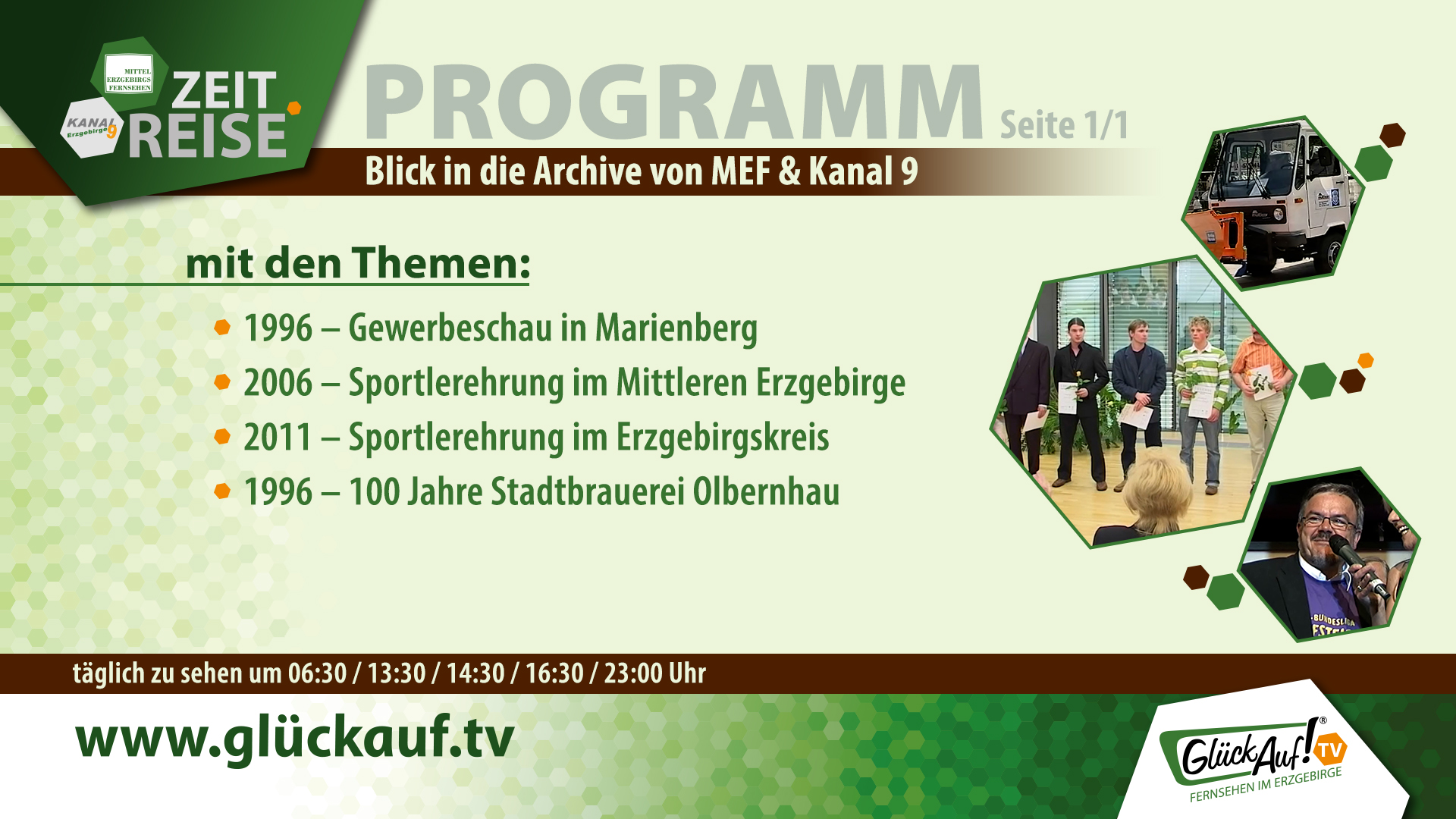 Glück Auf! TV - Zeitreise vom 02.05. bis 08.05.