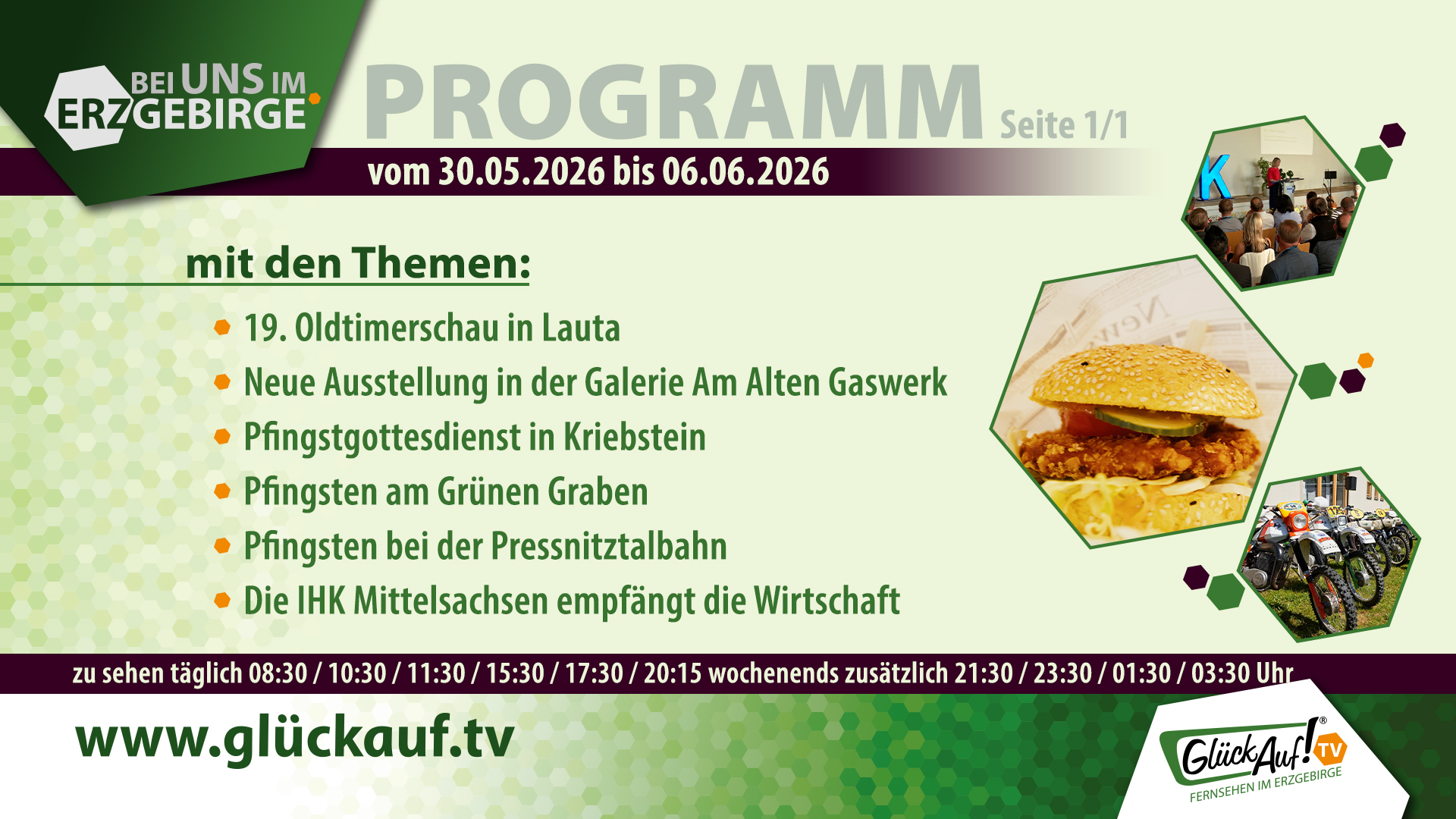 Bei uns im Erzgebirge für die 23. Kalenderwoche vom 30. Mai bis 06. Juni 2026